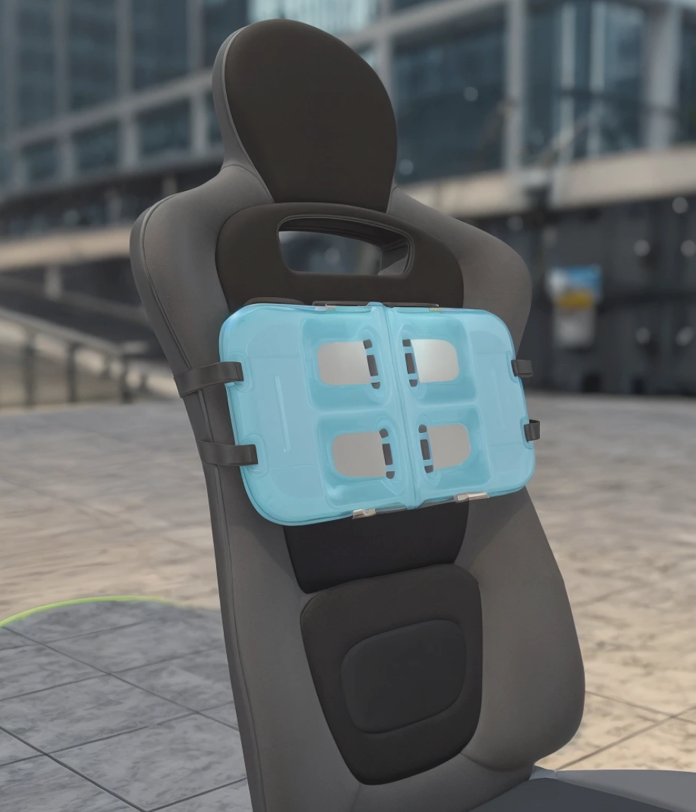 Flexible thermoelectric cooling panel mounted to a seat back
